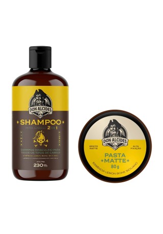 Kit Shampoo 2 Em 1 + Pomada Don Alcides Lemon Bone — DON ALCIDES