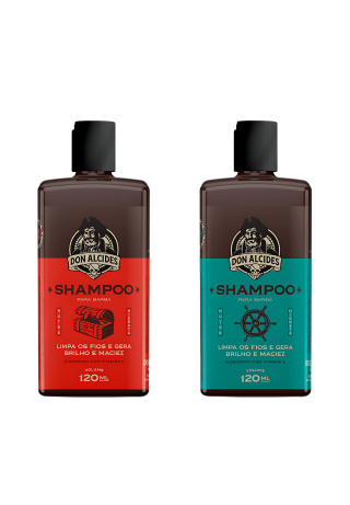Kit Shampoo para Barba Don Alcides Calico Jack e Barba Negra — DON ALCIDES