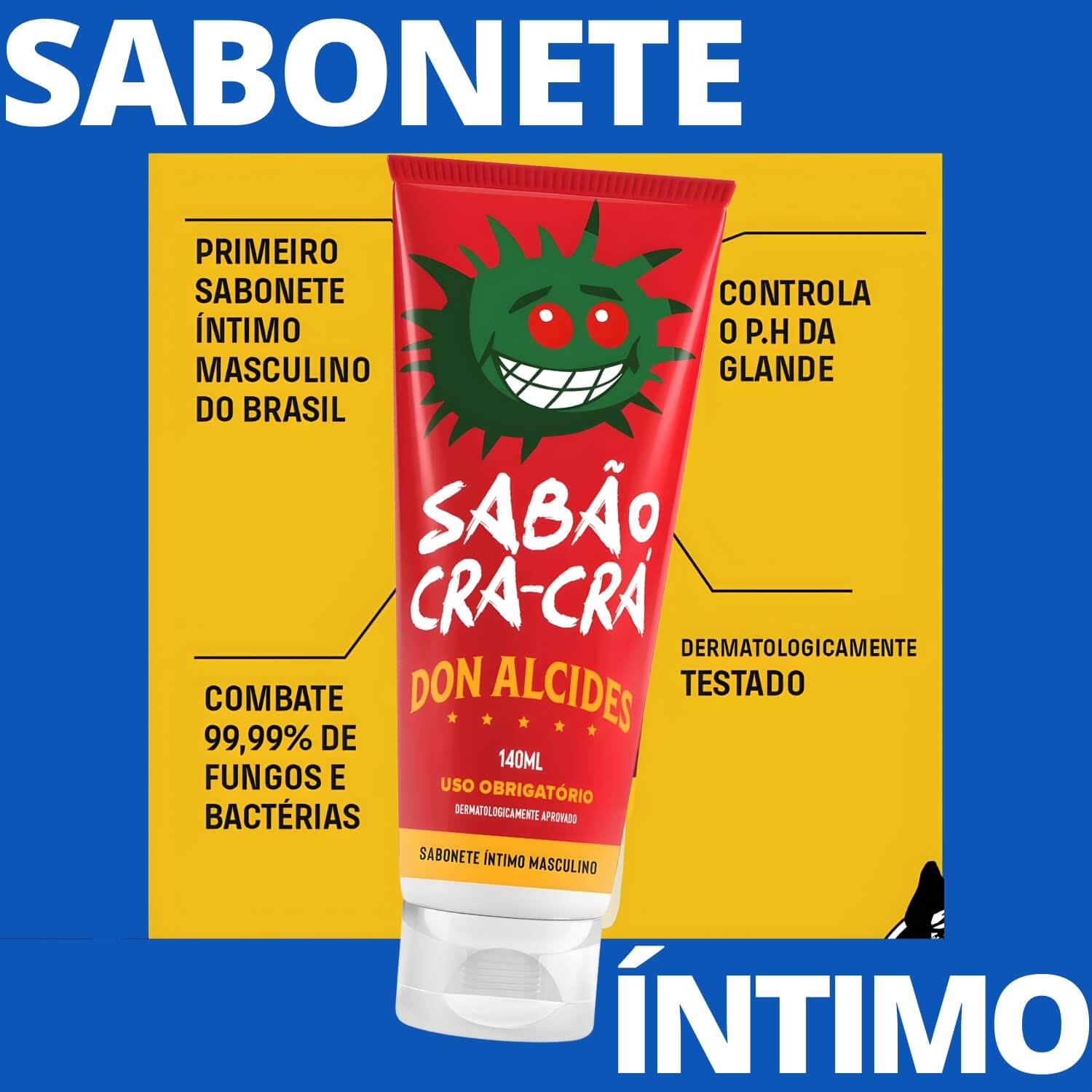 Sabonete Íntimo Masculino Don Alcides Sabão CRÁ-CRÁ — DON ALCIDES