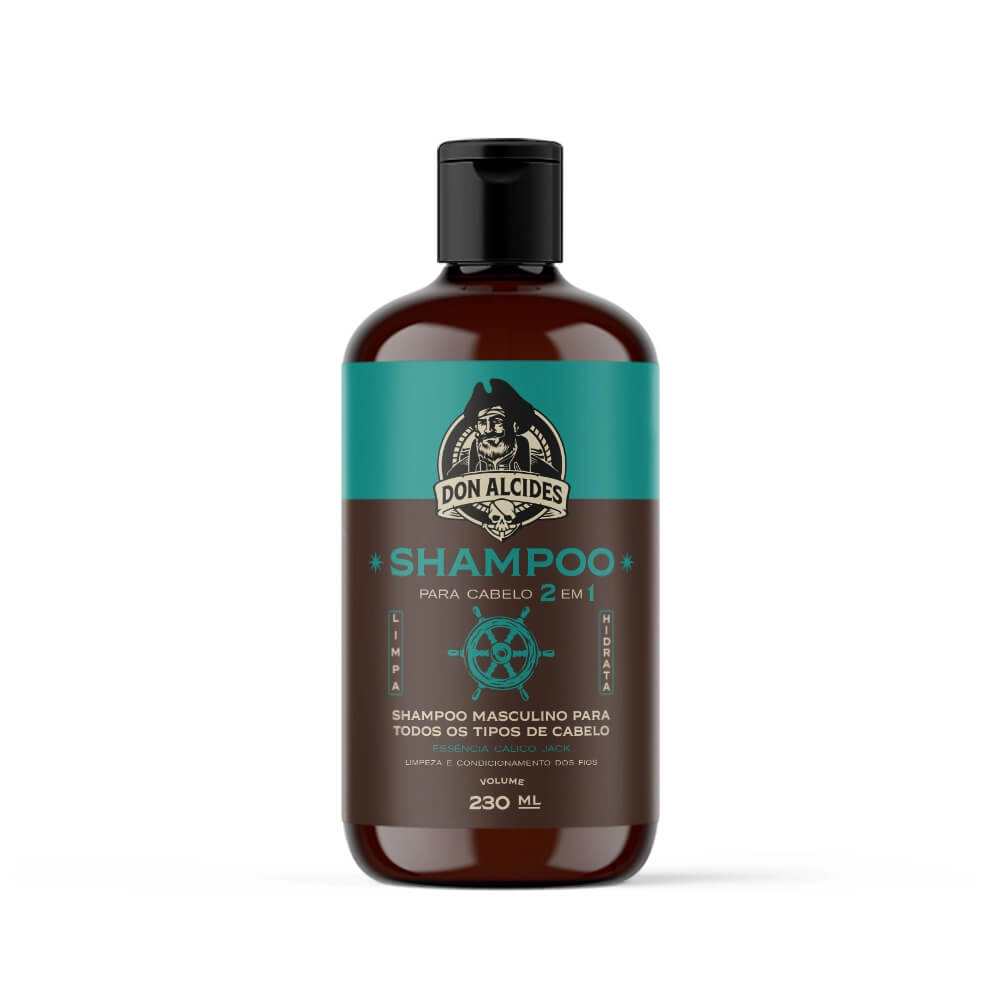 Shampoo para Cabelo 2 em 1 Don Alcides Calico Jack 230ml — DON ALCIDES