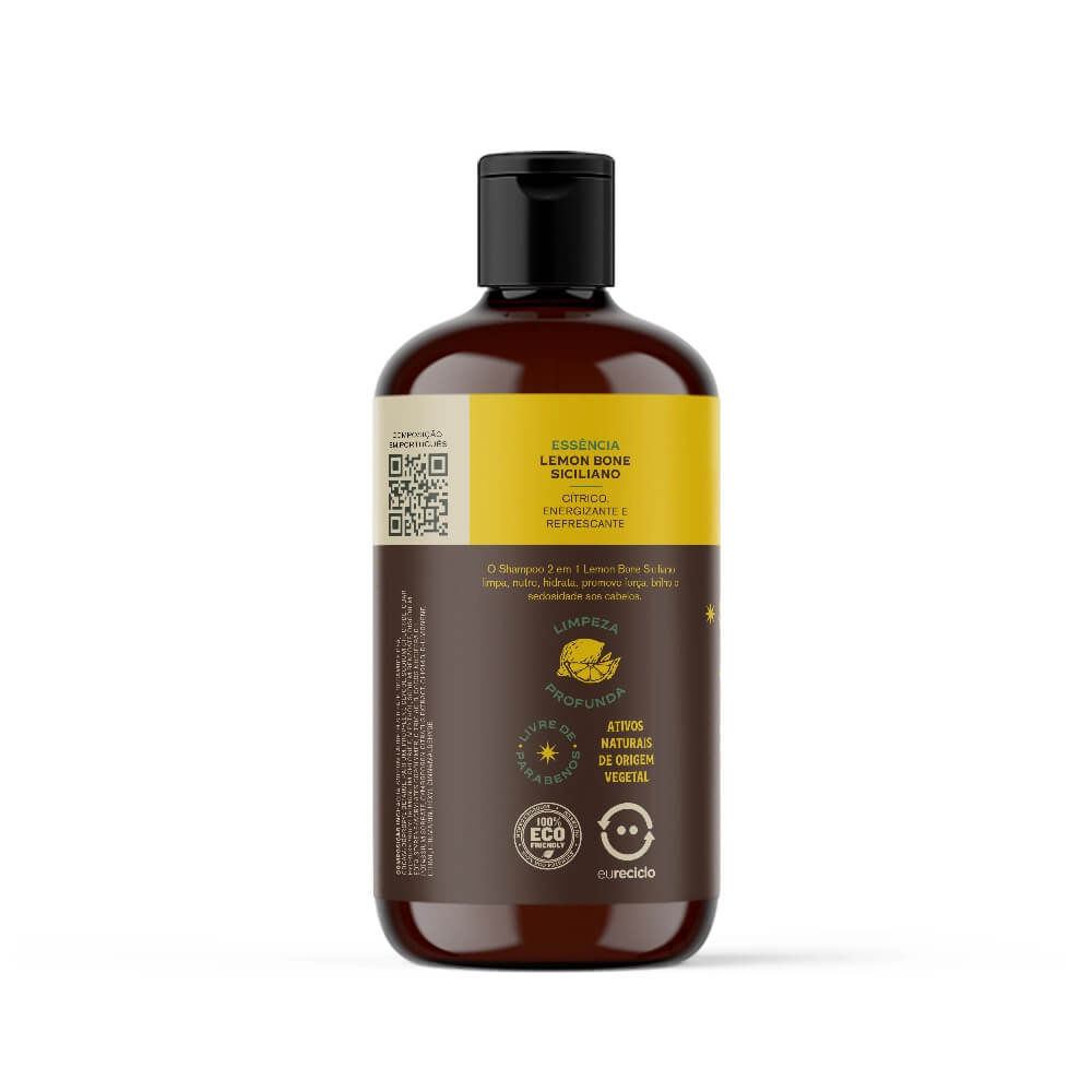 Shampoo Para Barba + Shampoo Cabelo Don Alcides Lemon Bone — DON ALCIDES