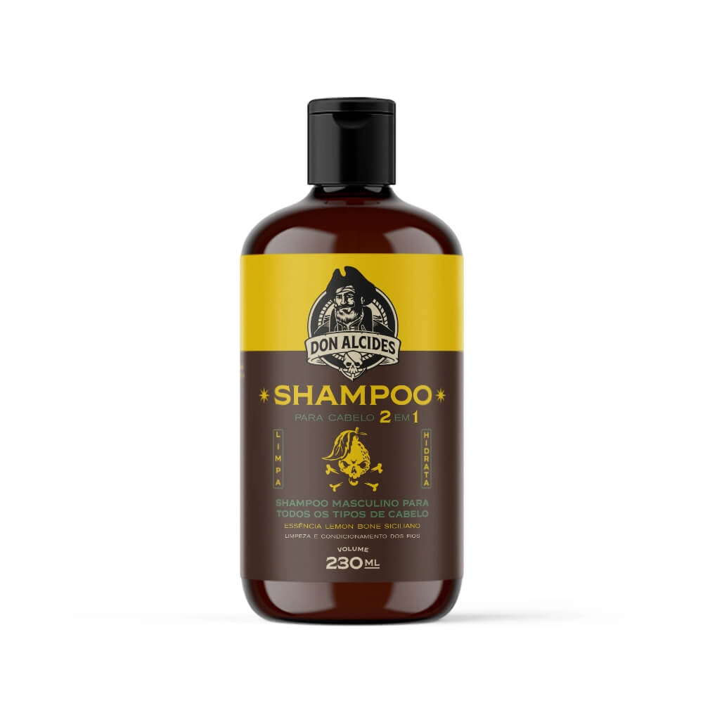 Shampoo Para Barba + Shampoo Cabelo Don Alcides Lemon Bone — DON ALCIDES