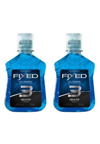 Kit 2 Gel Fixador Fixed N.3 Aqua Fix Fixação Média — FIXED