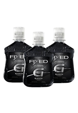 Kit 3 Gel Fixador Fixed N.6 Black Fix — FIXED