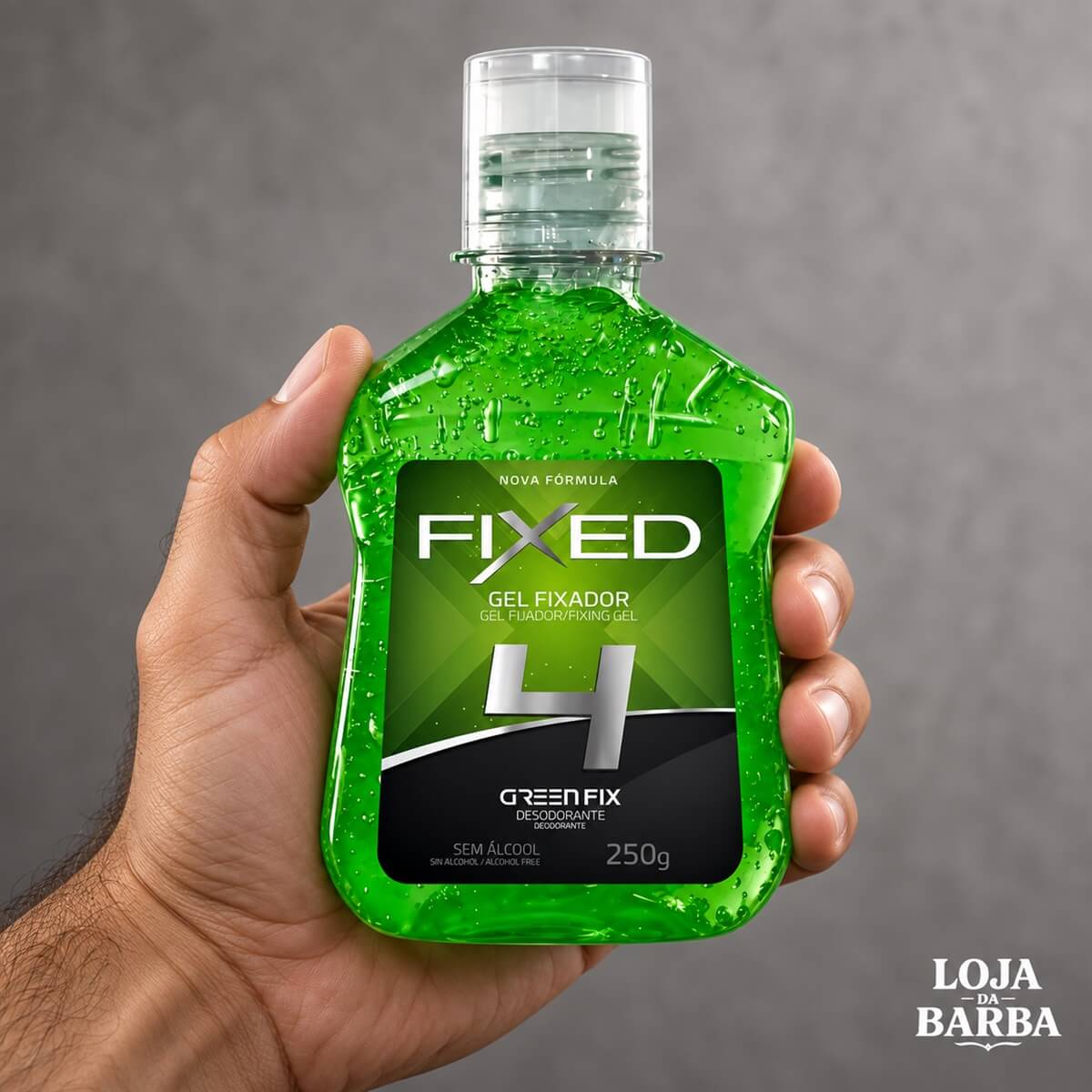 Kit 2 Gel Fixador Fixed N.4 Green Fix Fixação Média — FIXED