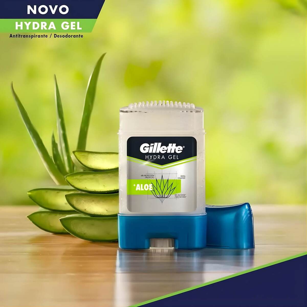 Desodorante Antitranspirante Gillette Hydra Gel Aloe 45g — GILLETTE