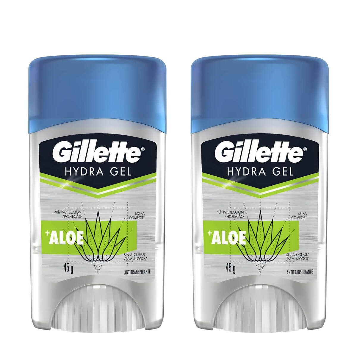 Kit 2 Desodorantes Gillette Hydra Gel Aloe 45g — GILLETTE