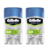 Kit 2 Desodorantes Gillette Hydra Gel Aloe 45g — GILLETTE