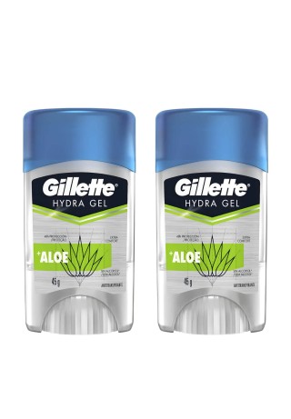 Kit 2 Desodorantes Gillette Hydra Gel Aloe 45g — GILLETTE