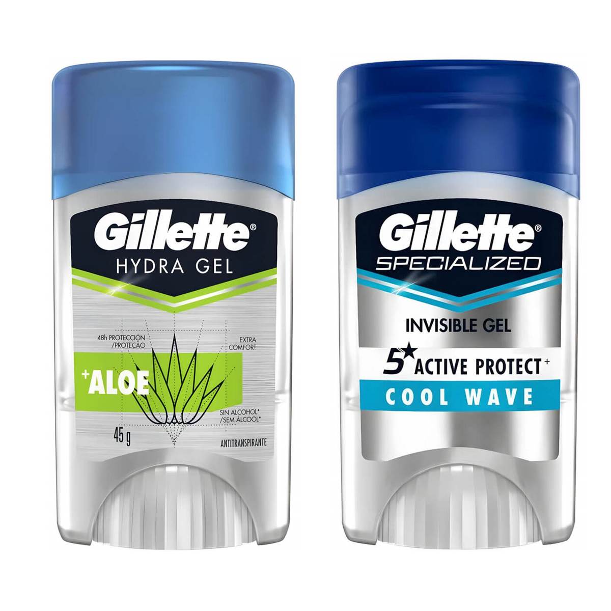 Kit de Desodorantes Gillette Hydra Gel Aloe + Cool Wave 45g — GILLETTE
