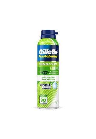 Espuma de Barbear Gillette Prestobarba Sensitive 150g — GILLETTE