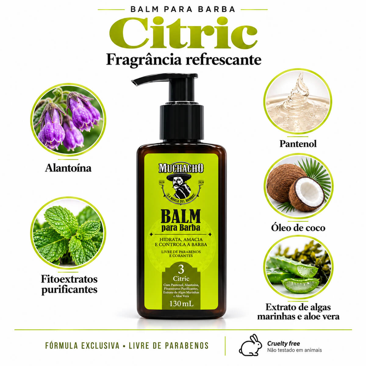 Kit para Barba Muchacho Citric Shampoo + Balm — MUCHACHO