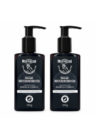 Kit 2 Balms Tonalizantes Muchacho Barba e Cabelo — MUCHACHO
