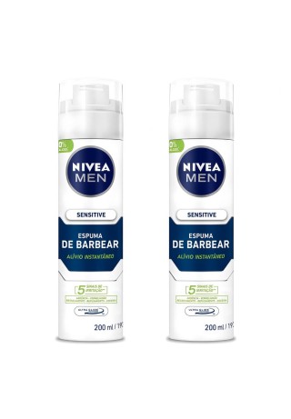 Kit 2 Espumas de Barbear Nivea Men Sensitive — NIVEA MEN