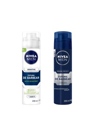 Kit de 2 Espumas NIVEA MEN Sensitive + Original Protect — NIVEA MEN