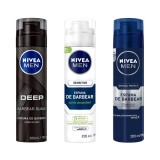 Kit 3 Espumas NIVEA MEN Deep + Sensitive + Original Protect — NIVEA MEN
