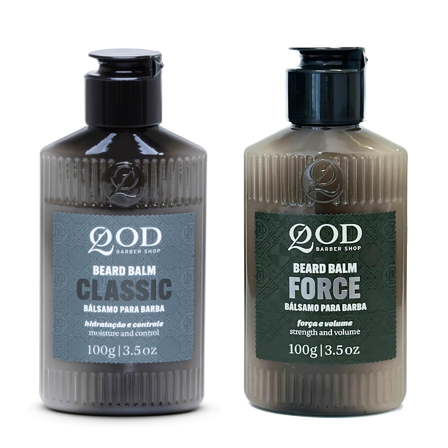 Kit 2  Balm para Barba QOD Classic e Fortalecedor Force 100g — QOD BARBER SHOP