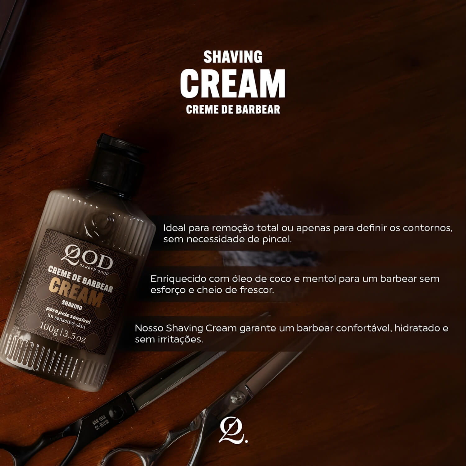 Kit Creme de Barbear e Loção Pós-Barba QOD Barber Shop — QOD BARBER SHOP