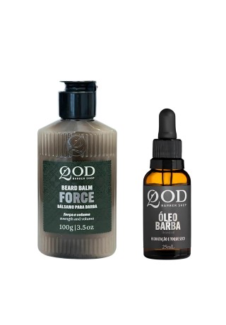 Kit QOD Balm Force Fortalecedor e Óleo de Barba — QOD BARBER SHOP