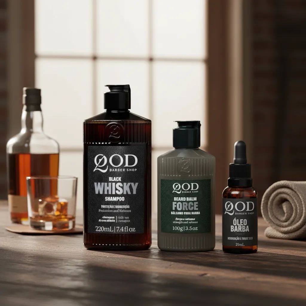 Kit Barba Completa QOD Shampoo + Balm Force + Óleo — QOD BARBER SHOP