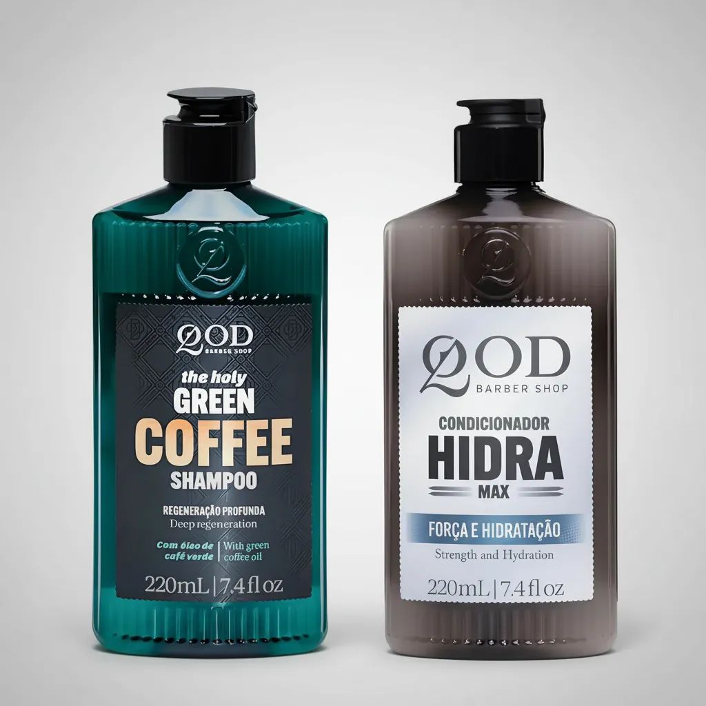 Kit Shampoo QOD Green Coffee e Condicionador Hidra Max — QOD BARBER SHOP