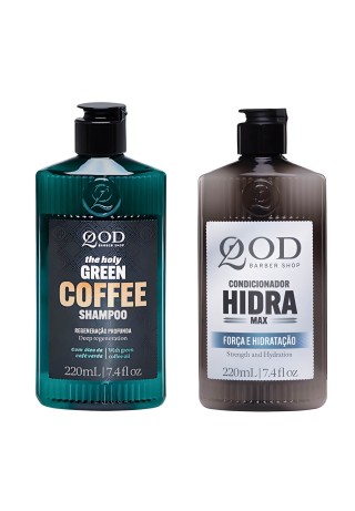 Kit Shampoo QOD Green Coffee e Condicionador Hidra Max — QOD BARBER SHOP