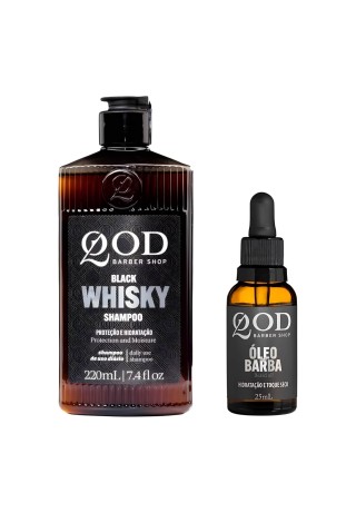 Kit para Barba Shampoo Whiskey + Óleo Hidratante QOD — QOD BARBER SHOP