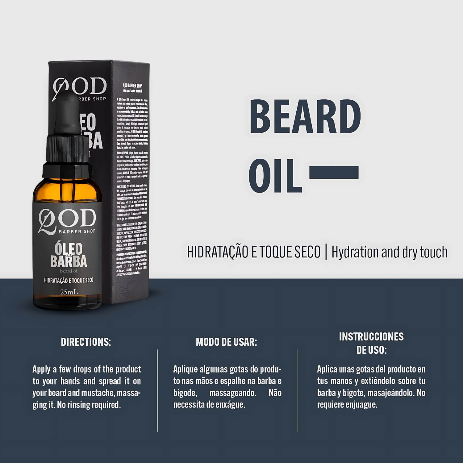 Kit QOD Balm Force Fortalecedor e Óleo de Barba — QOD BARBER SHOP