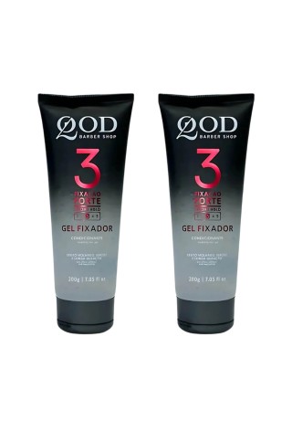 Kit 2 Gel Fixador QOD N.3 Fixação Forte — QOD BARBER SHOP