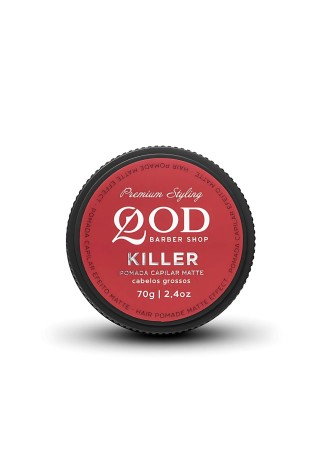 Pomada Modeladora QOD Killer Matte Fixação Alta 70g — QOD BARBER SHOP