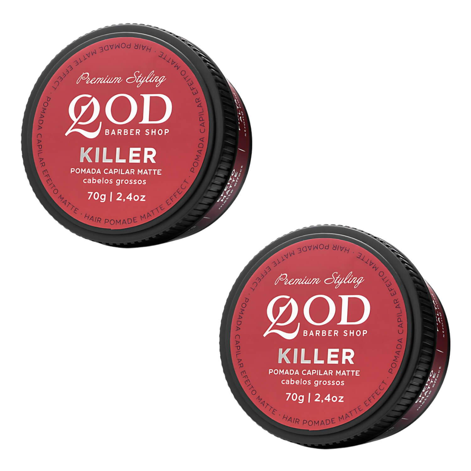 Kit 2 Pomadas QOD Killer Matte Alta Fixação — QOD BARBER SHOP