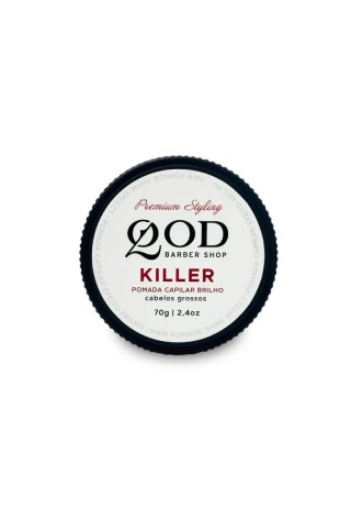 Pomada Modeladora QOD Killer Brilho Alta Fixação 70g — QOD BARBER SHOP