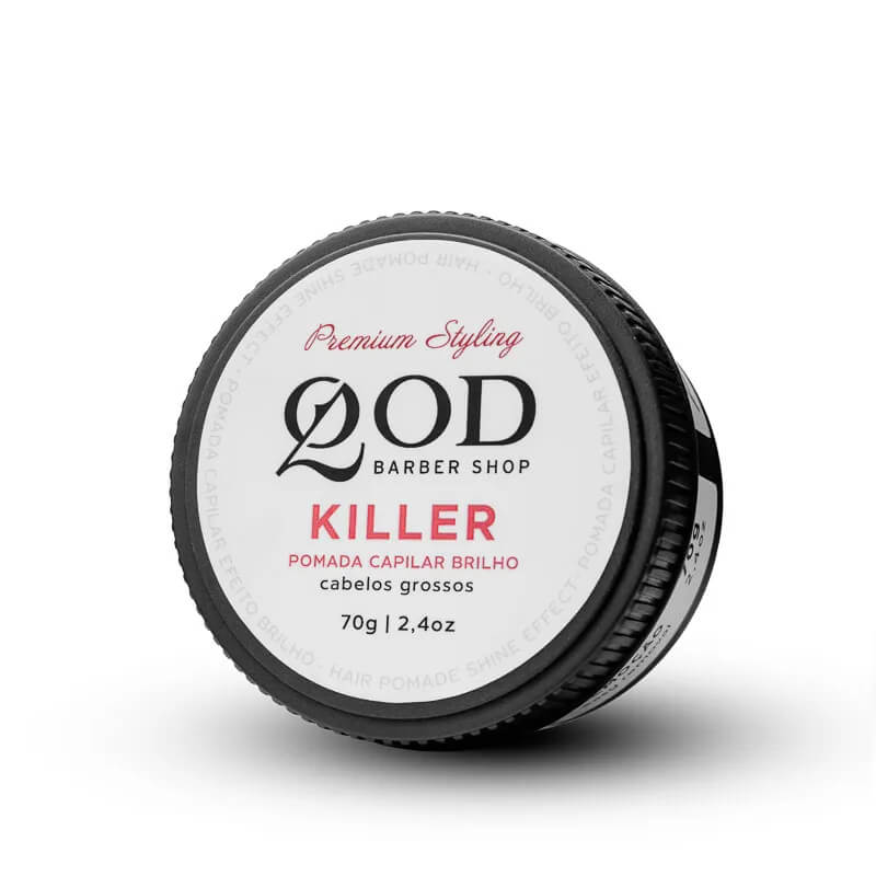 Kit 2 Pomadas QOD Killer Brilho Alta Fixação — QOD BARBER SHOP