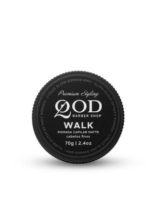 Pomada Modeladora QOD Walk Matte Fixação Média 70g — QOD BARBER SHOP