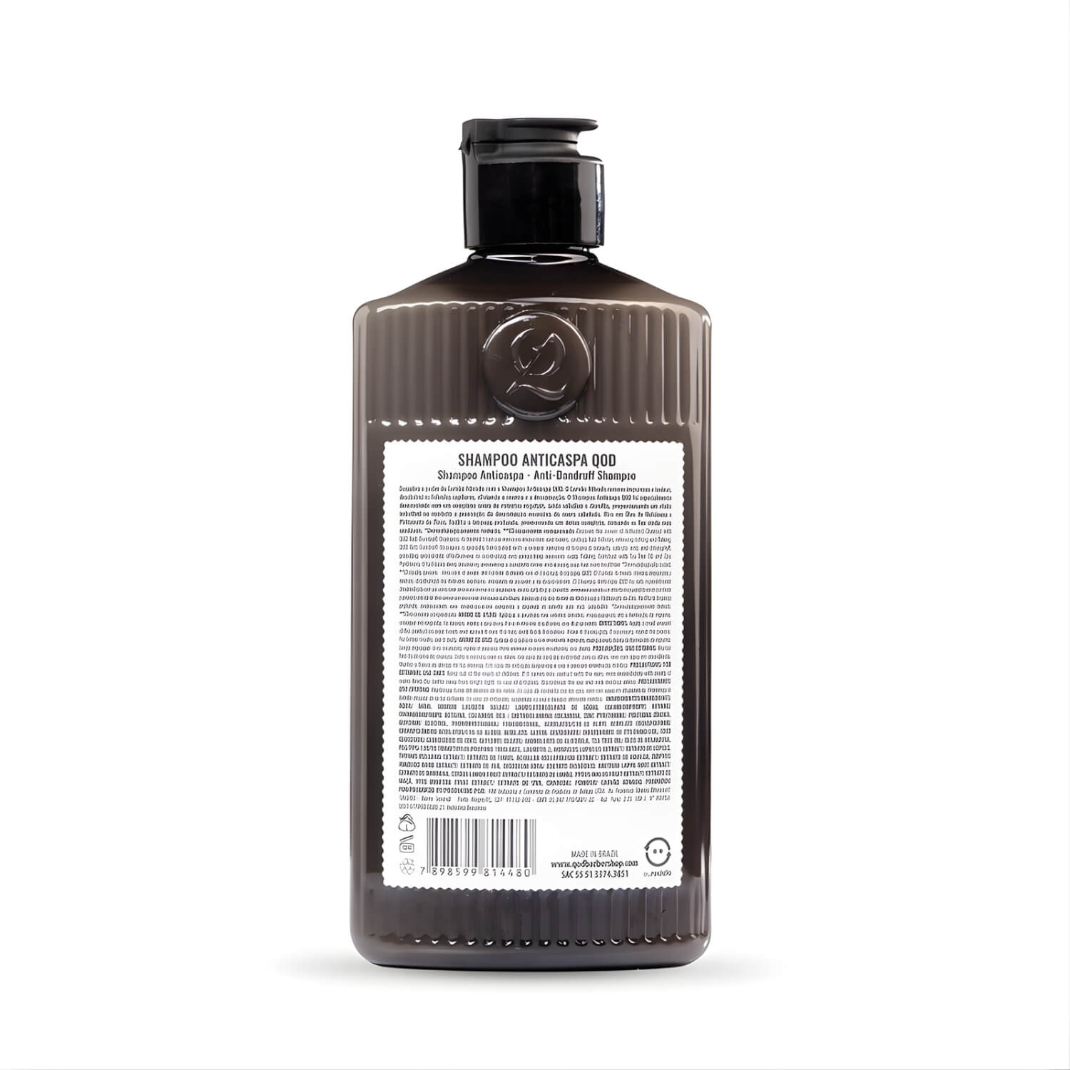 Shampoo Anticaspa QOD Carvão Ativado Turbo 220ml — QOD BARBER SHOP