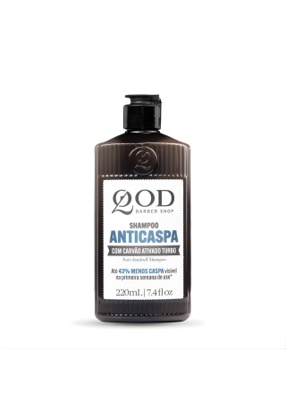 Shampoo Anticaspa QOD Carvão Ativado Turbo 220ml — QOD BARBER SHOP