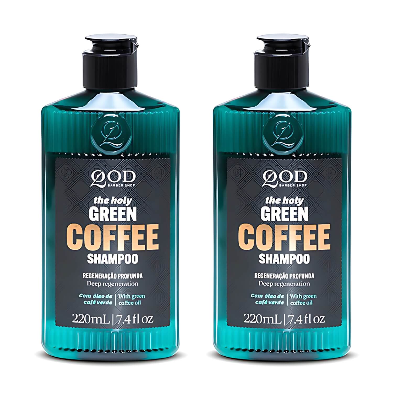 Kit 2 Shampoo QOD Green Coffee Detox Café Verde — QOD BARBER SHOP