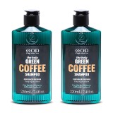 Kit 2 Shampoo QOD Green Coffee Detox Café Verde — QOD BARBER SHOP