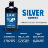Shampoo QOD Silver Boost Cabelos Grisalhos e Loiros 220ml — QOD BARBER SHOP