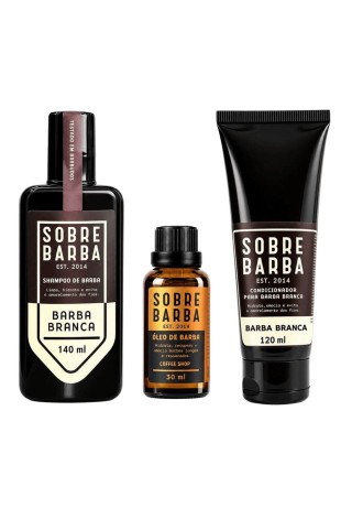 Kit Barba Branca Shampoo + Condicionador + Óleo Coffee Shop Sobrebarba — SOBREBARBA
