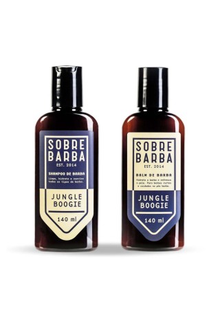 Kit para Barba Shampoo e Balm 140ml Sobrebarba Jungle Boogie — SOBREBARBA