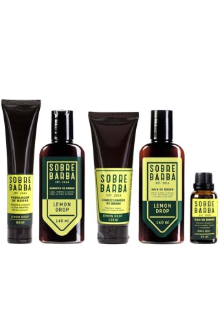 Kit Completo para Barba Sobrebarba Lemon Drop 5 Produtos — SOBREBARBA