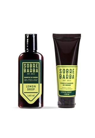 Kit de Barba Shampoo e Condicionador Sobrebarba Lemon Drop — SOBREBARBA