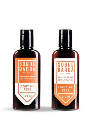 Kit para Barba Shampoo e Balm Sobrebarba Light My Fire — SOBREBARBA