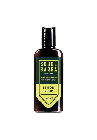 Shampoo de Barba Sobrebarba Lemon Drop 140ml Limpeza Cítrica — SOBREBARBA