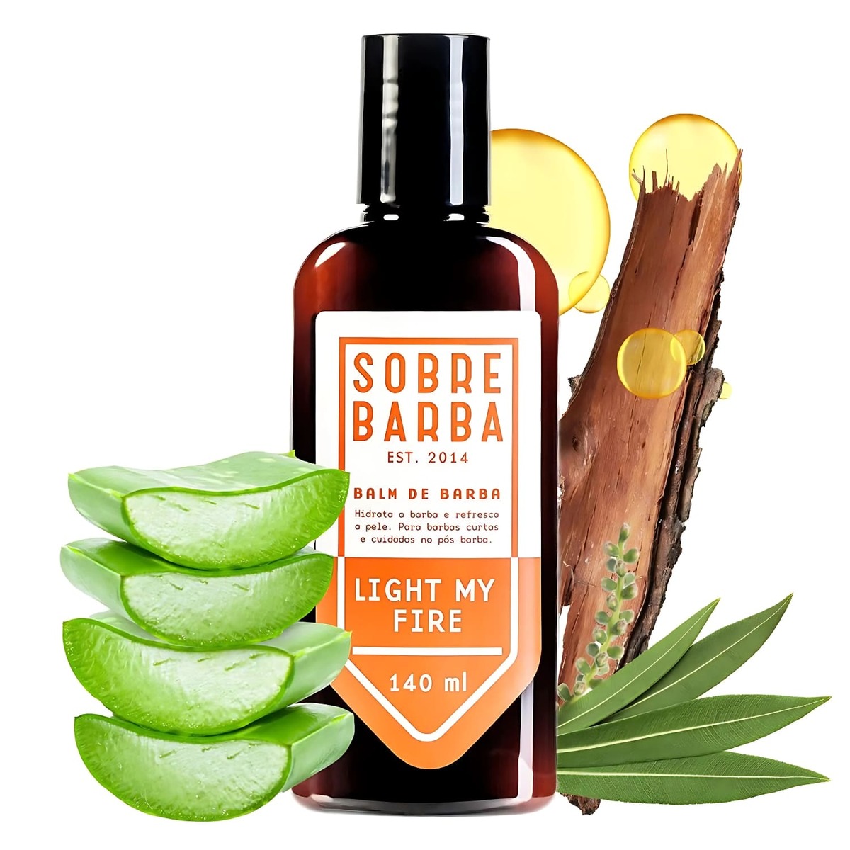 Kit para Barba Shampoo e Balm Sobrebarba Light My Fire — SOBREBARBA