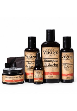 Kit para Barba Viking Terra Completo + Necessaire — VIKING
