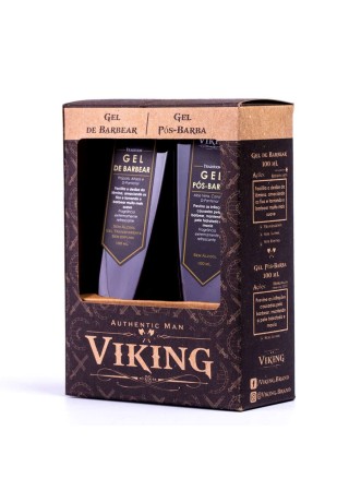 Kit Gel de Barbear + Gel Pós-Barba Viking Tradition — VIKING