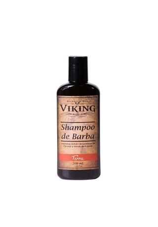 Shampoo de Barba Viking Terra 200ml Limpa Sem Ressecar — VIKING